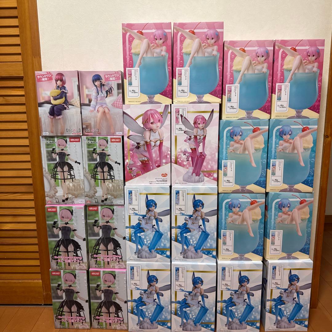 【大幅値下げ】美少女フィギュアまとめ売り　ラウンドワン限定　24個