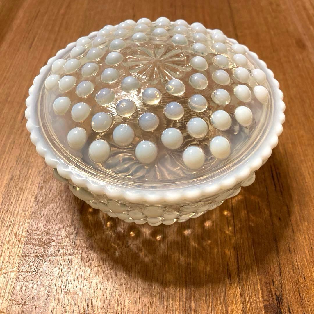 アンカーホッキング社　ムーンストーン　ヴィンテージ 小物入れ