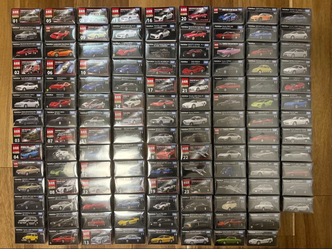 トミカプレミアム　まとめ売り　256台 1〜44番コンプリート