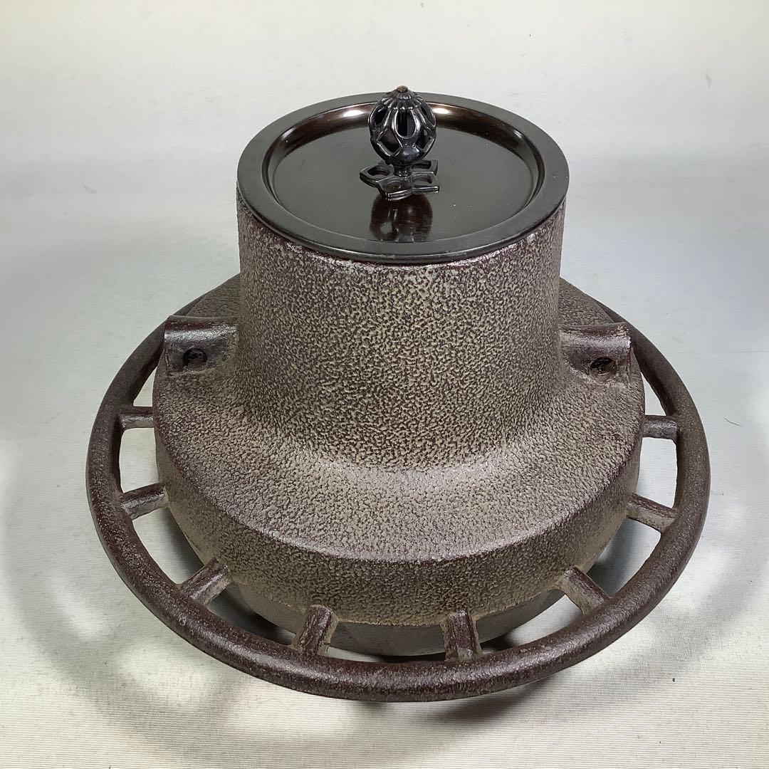 車軸釜　釜師　菊池政光　茶道具　送料無料