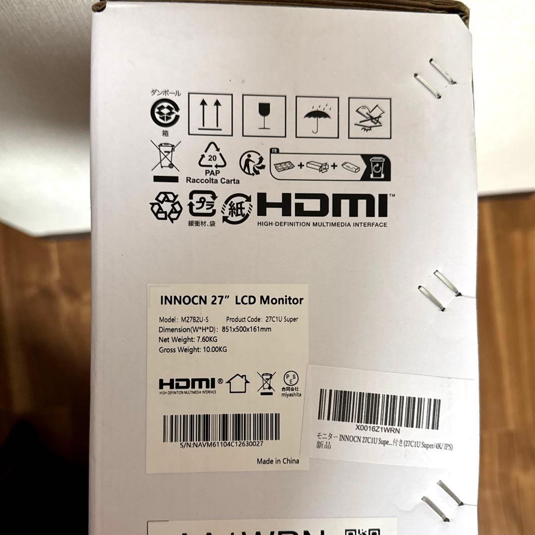 innocn 27C1U Super 4K モニター　LG 動画　DTM