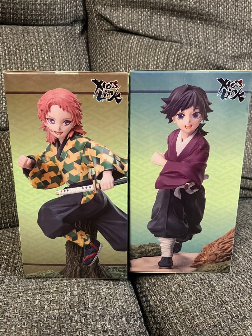 鬼滅の刃XrossLinkクロスリンクフィギュア幼少期の錆兎 冨岡義勇2体セット