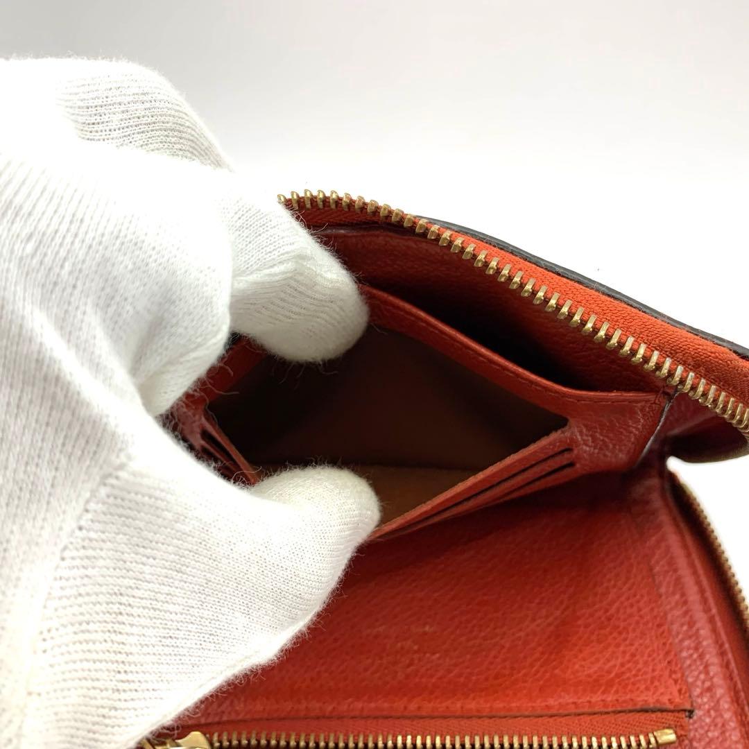 ルイヴィトン アンプラント ジッピーウォレット ラウンドファスナー 折り財布 革