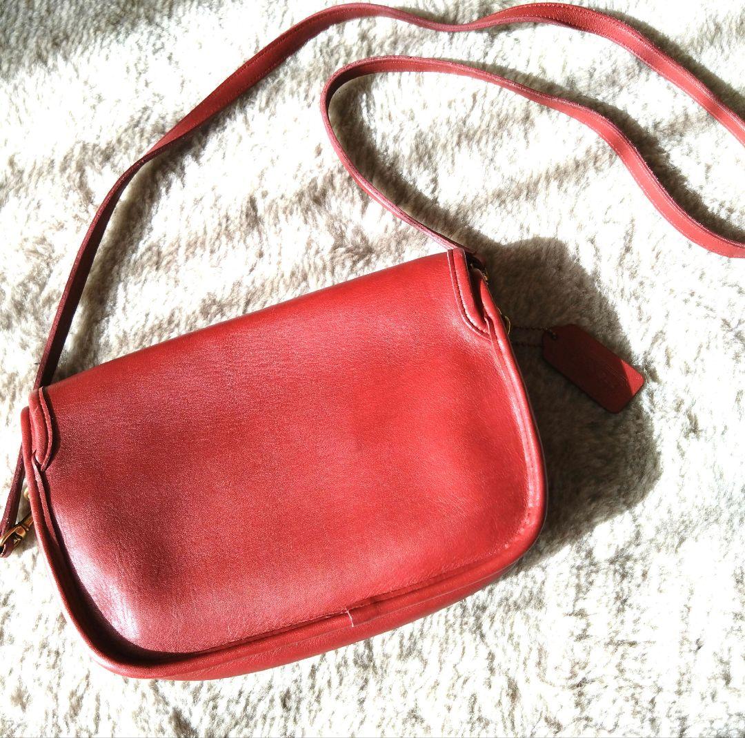 オールドコーチ ショルダーバッグ　レッド