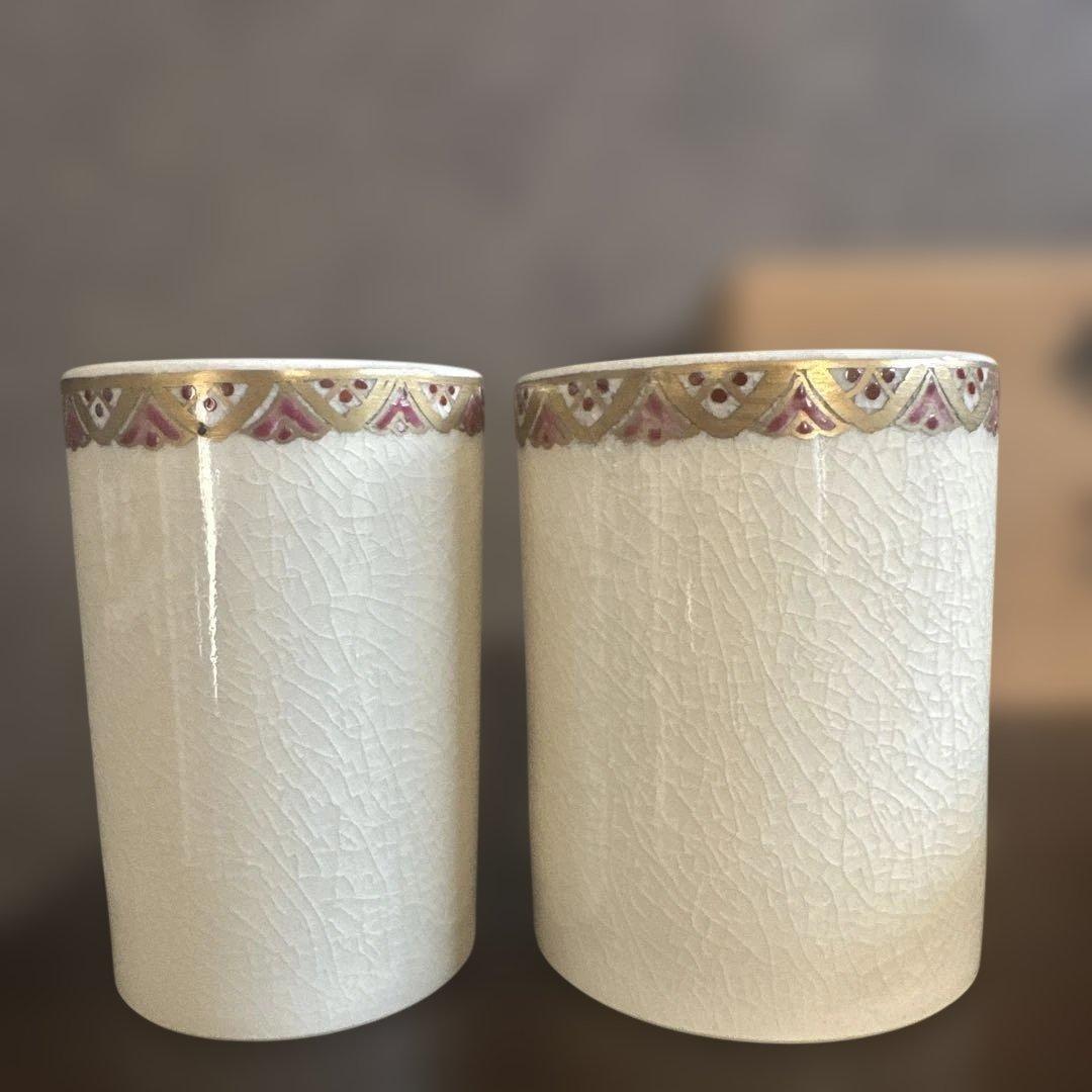 薩摩焼 橋本陶正山 布筒 巾筒 茶道具 煎茶道 昭和 茶道