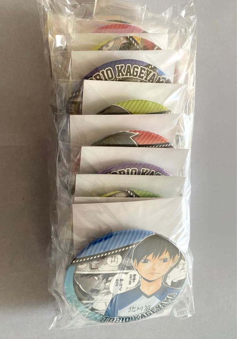 ハイキュー コレクション缶バッジ \"HEROES\" 影山飛雄 未開封セット