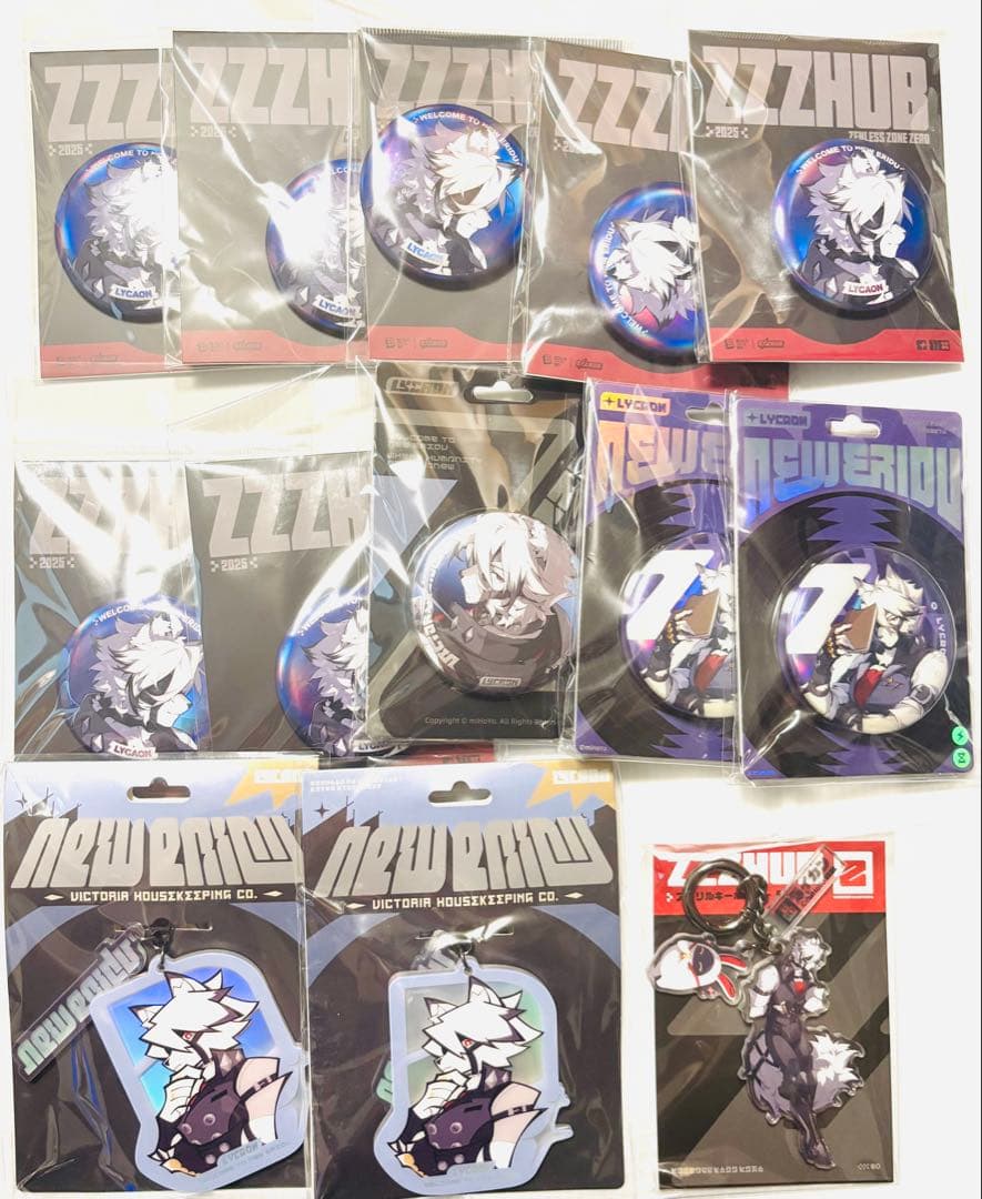 ゼンレスゾーンゼロ POPUP 缶バッジ アクキー ライカン 13点セット