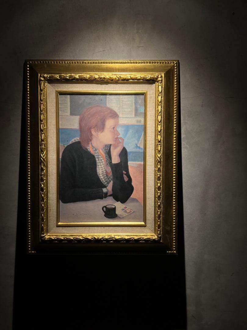 泉田勝次郎【cafe terrace】肉質画　油彩画