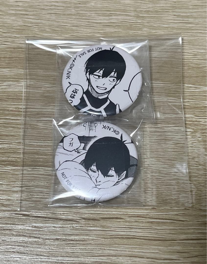 ブルーロック くじ引き堂 潔 世一 おまけ ミニ缶バッジ  2点セット