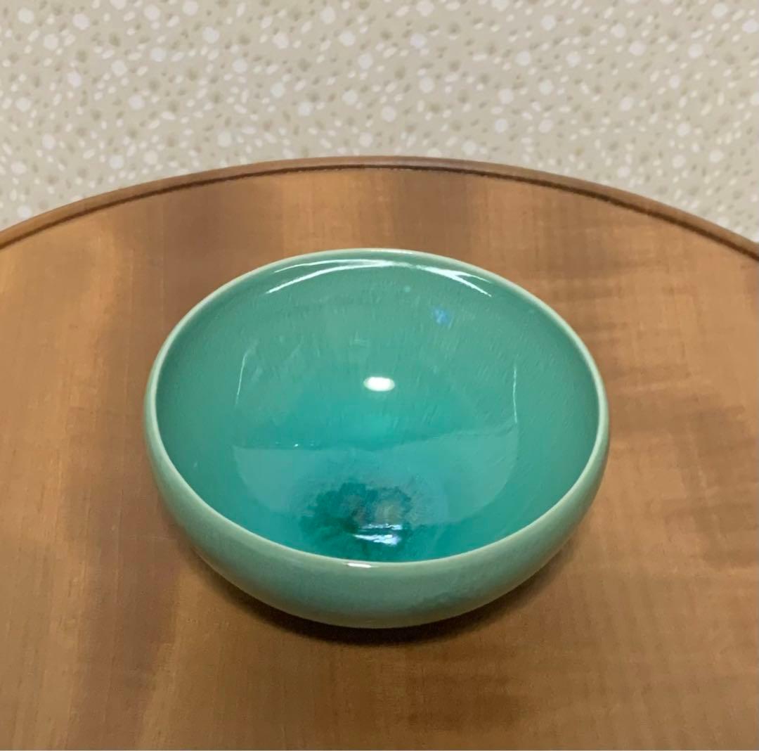 【希少作】酒器　川瀬忍 作　翠瓷盃　人気作家