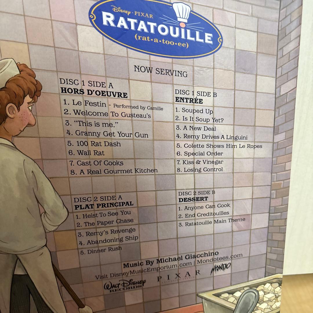 【レア】限定カラー盤レコード　レミーのおいしいレストラン ost　ピクサー
