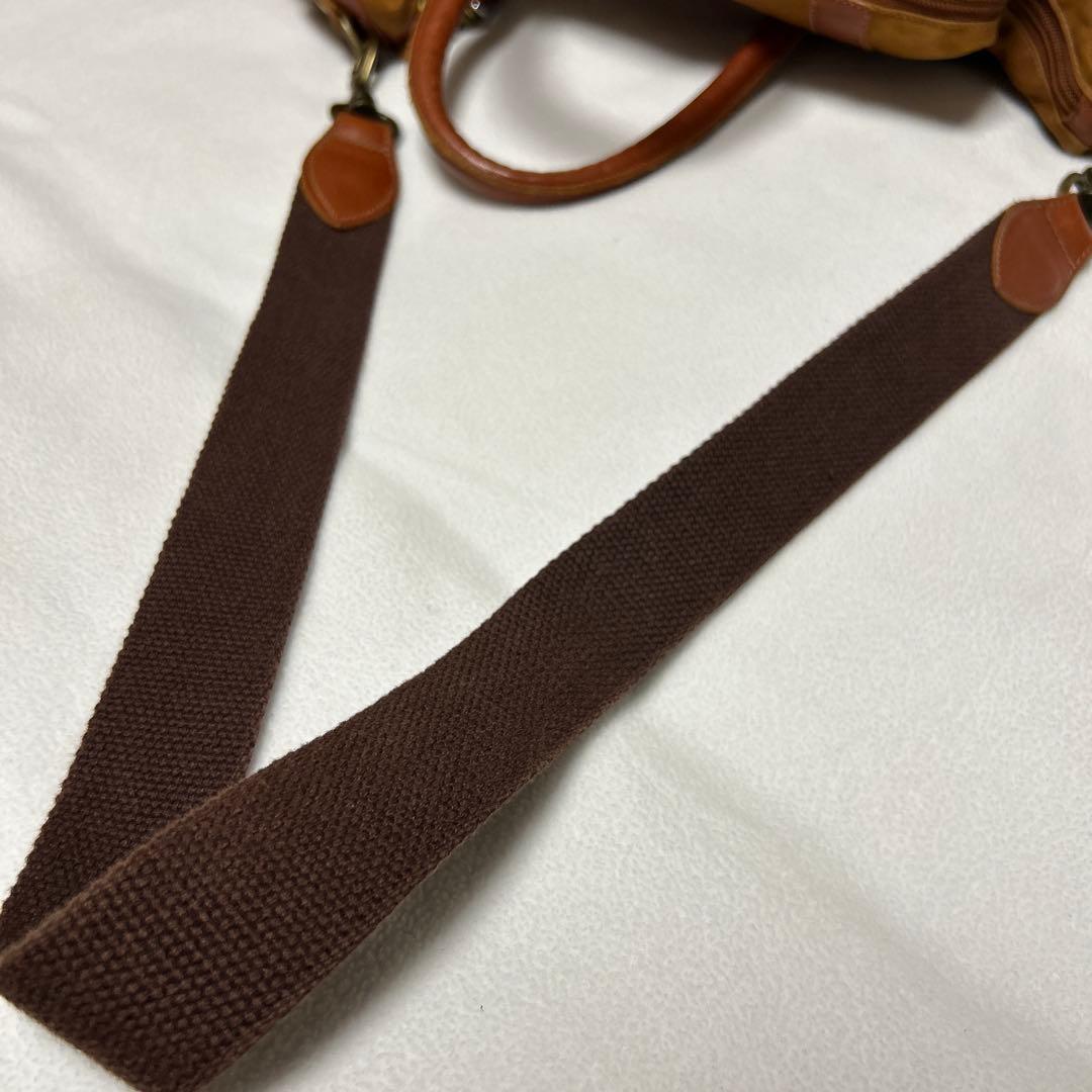 IL BISONTE ボストンバッグ ブラウン キャンバス