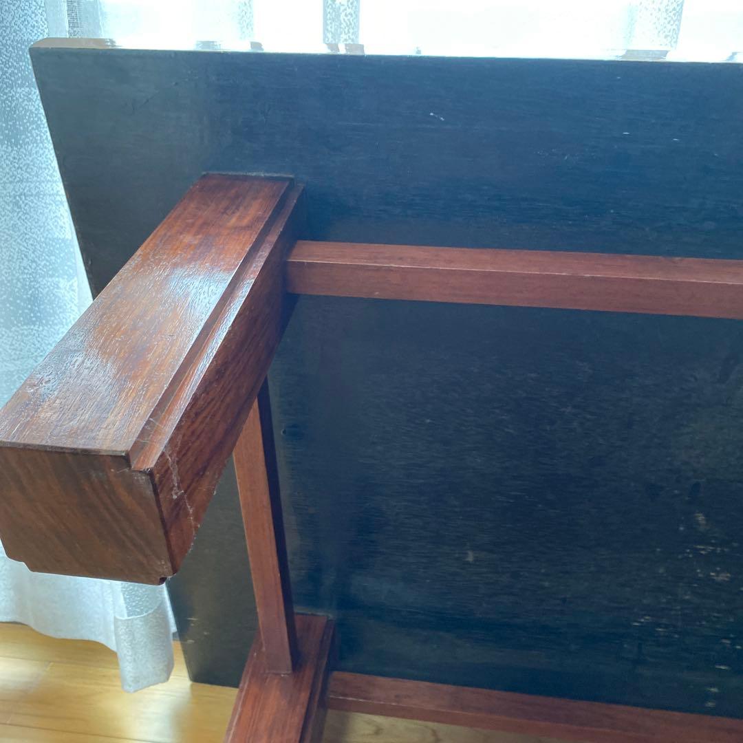 和室　ローテーブル　木目調 大きめ 木製座卓　　古家具　約７４✖️１２８✖️３２㎝