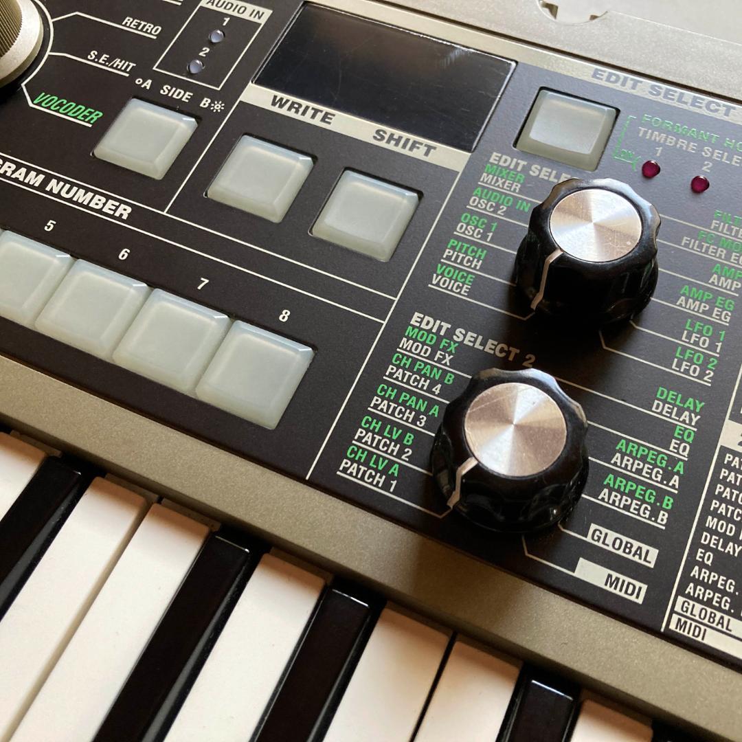 ※きんぴら　microKORG　純正アダプター・グースネックマイク付属