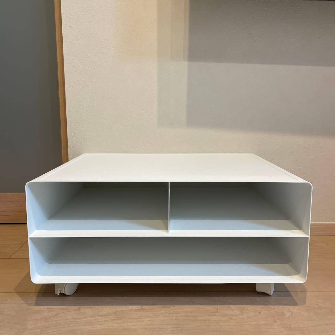 山崎実業　tower タワー　ツーウェイプリンター収納ラック ホワイト