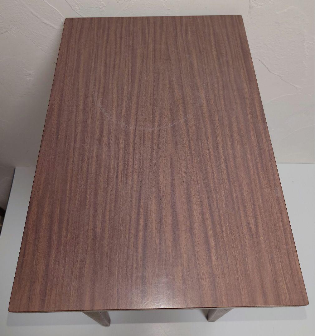 木製 テーブル サイドテーブル ミニテーブル デコラトップ 小机 昭和レトロ