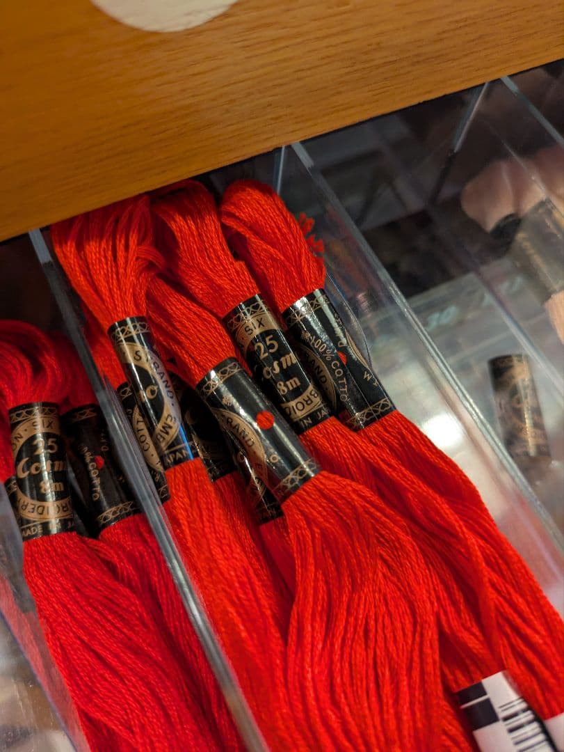 Cosmo 収納 什器 収納棚 店舗用什器 刺繍 刺繍糸 レトロ