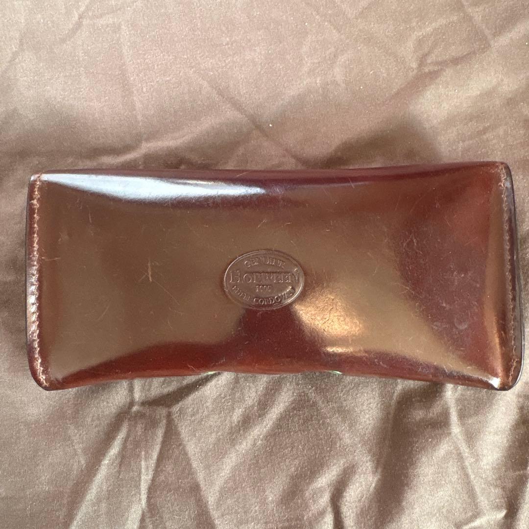 希少　ホワイトハウスコックス　メガネケース　コードバン