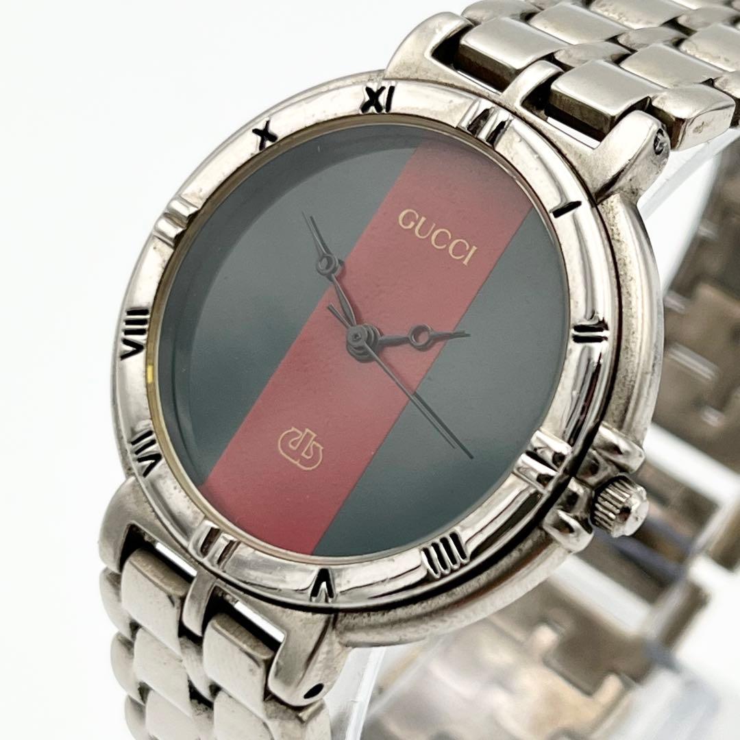 グッチ シェリーライン ローマン シルバー メンズ 腕時計 ペアウォッチ
