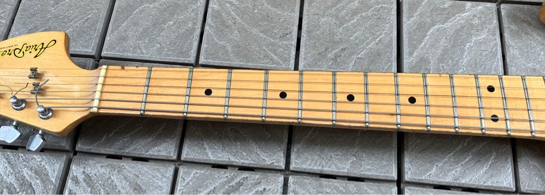 Aria pro Ⅱ ストラトキャスター ラージヘッド SSH Nカラー