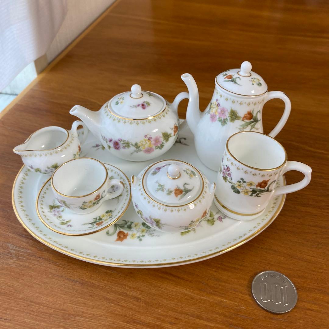ウェッジウッド ミラベル　ミニチュア　ティーセット　コーヒーセット　タンカード