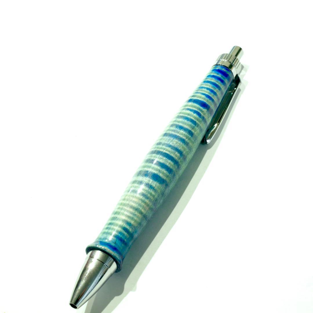 木軸ペン　ラッカー仕上げ　楽器　ギター　縮杢