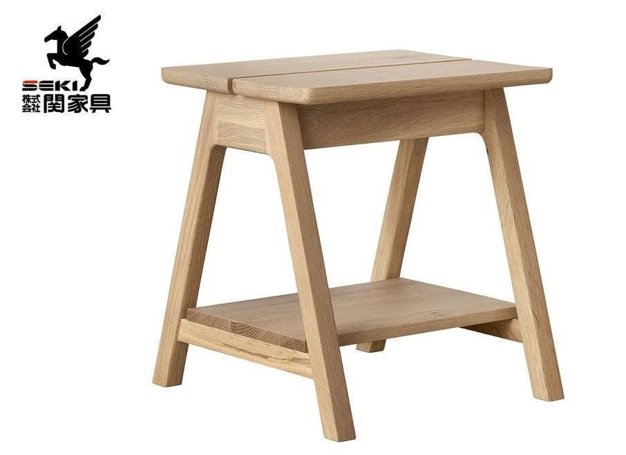新品 関家具 newLDK SLサイドテーブル 幅40×奥行39×高42 オーク