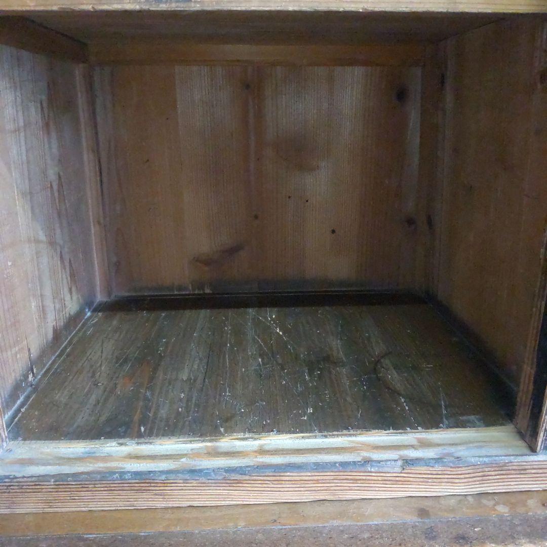 昭和レトロ　戸棚　縦45cm横106cm高さ75cm