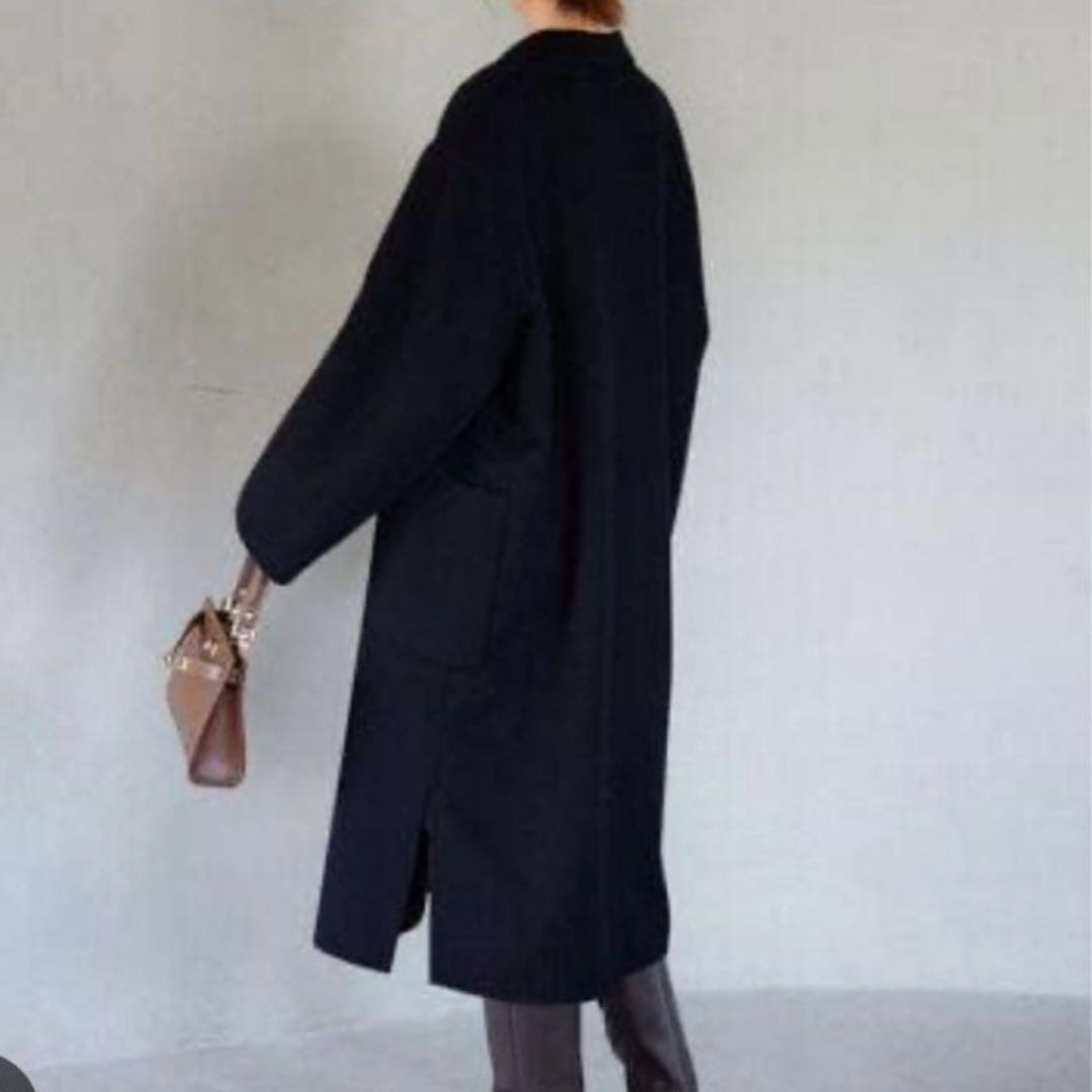 未使用級 スローブイエナ ダブルフェイスロングチェスターコート L相当