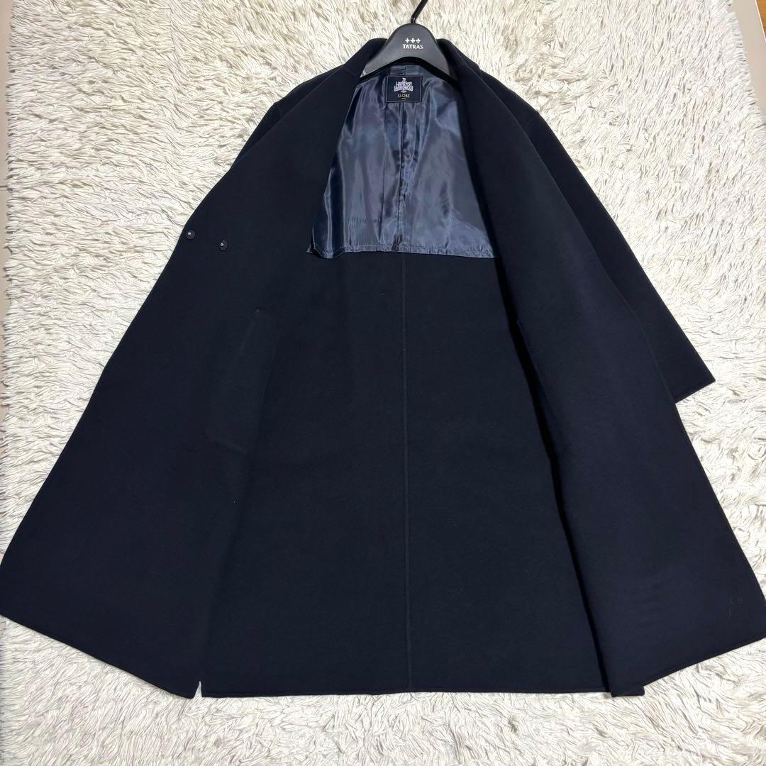 未使用級 スローブイエナ ダブルフェイスロングチェスターコート L相当