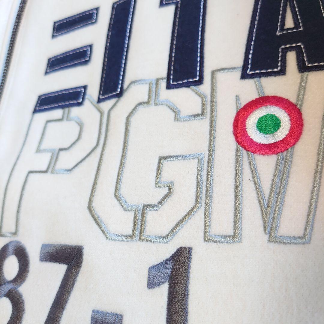 【極美品】パジェロ ワッペン ロゴ刺繍 フルジップ ブルゾン ジャケット L