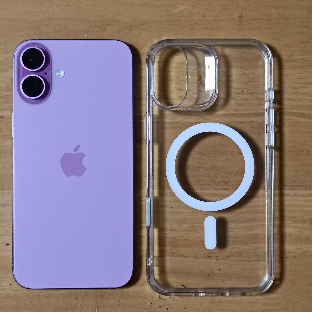 Apple iPhone 16 Plus 128GB ピンク 本体とケース付き