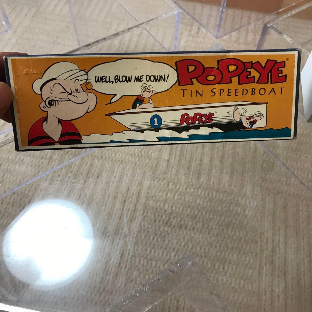 ポパイ　ブリキ　ボート