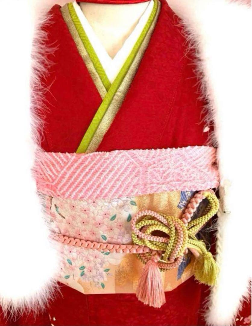 ⑨ 成人式　振袖　ふりそで　着物　振り袖フルセット　着付けセット　帯　長襦袢