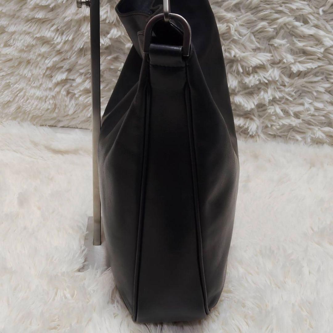 グッチ ワンショルダー レザー バンブー A4可 肩掛け ブラック