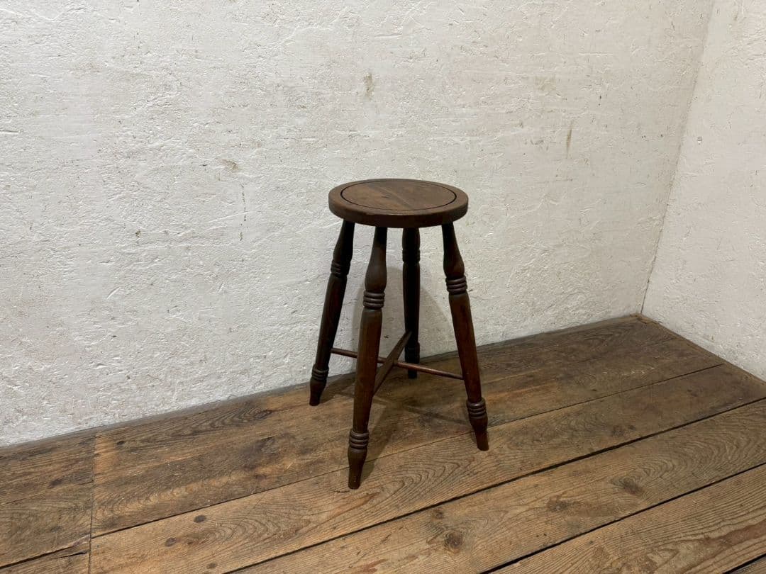 1185 ビンテージ　ハイスツール　丸椅子　イス　古家具　レトロ　アンティーク