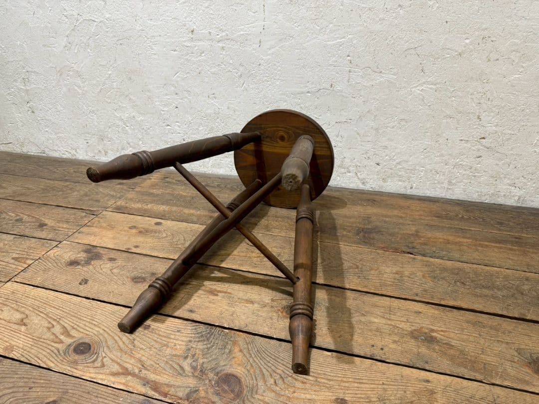 1185 ビンテージ　ハイスツール　丸椅子　イス　古家具　レトロ　アンティーク