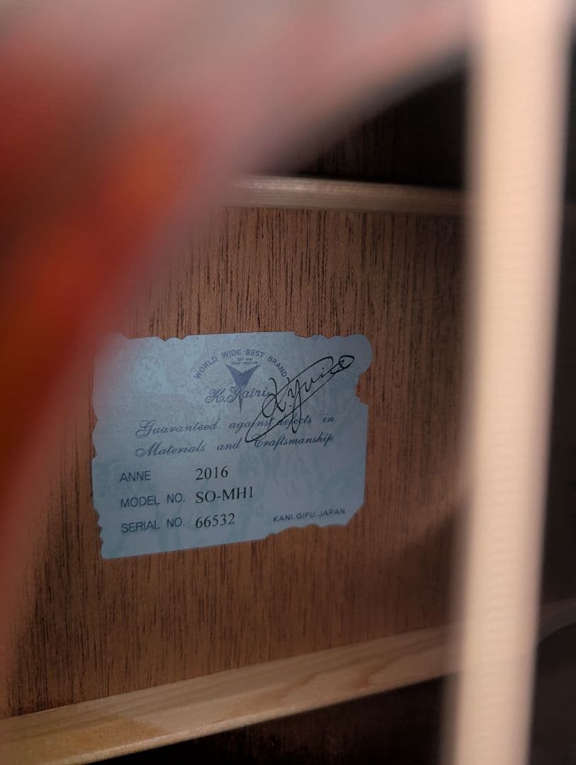 K.yairi SO-MH1　2016年製　アコースティックギター