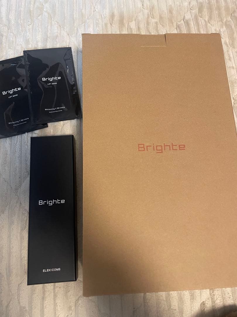 Brighte SHOWERDRYER ピンク+エレキコーム+シートマスク2枚