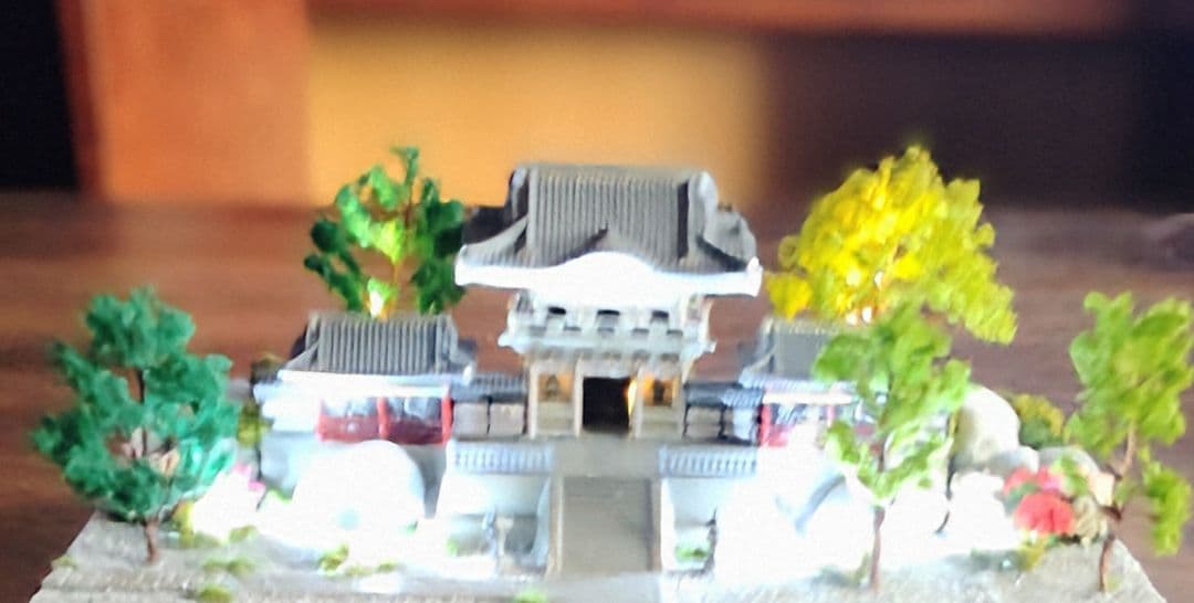 日光東照宮陽明門ケース付きジオラマ模型