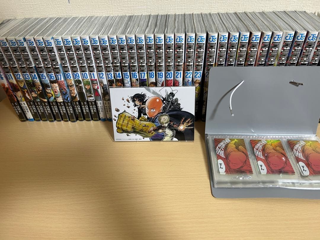 Y*i様 ワンパンマン全巻セット (透明カバー済み)特典シール・カード付き