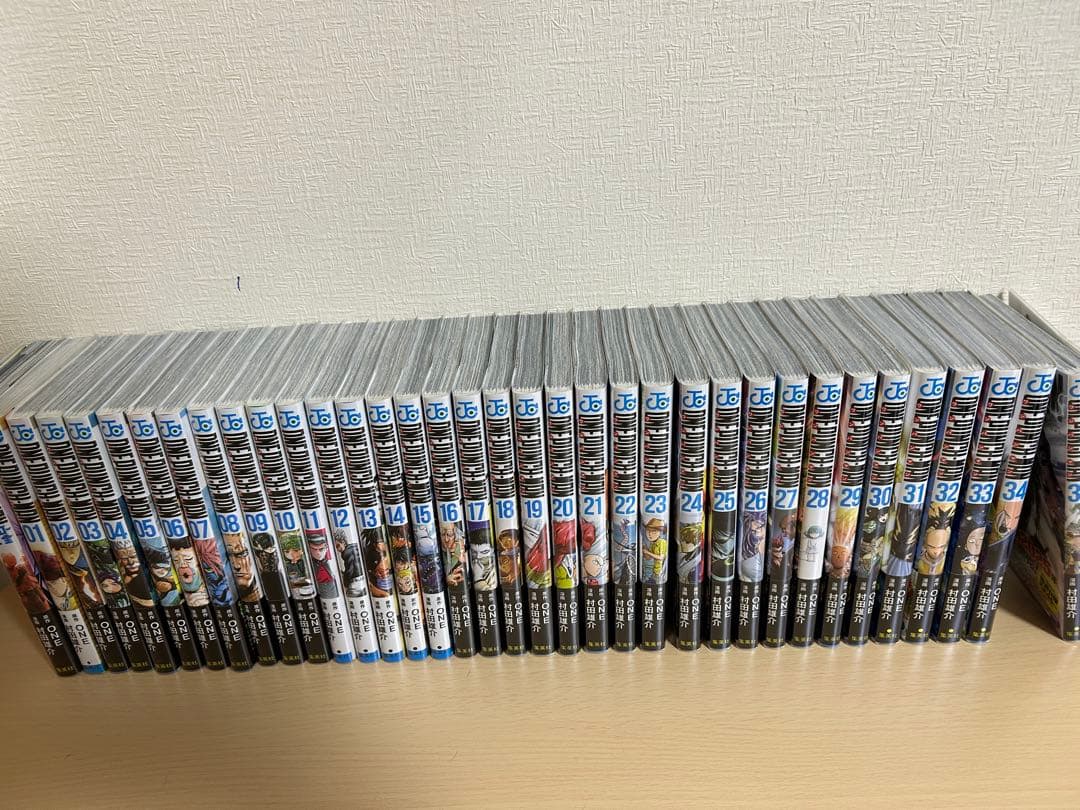 Y*i様 ワンパンマン全巻セット (透明カバー済み)特典シール・カード付き