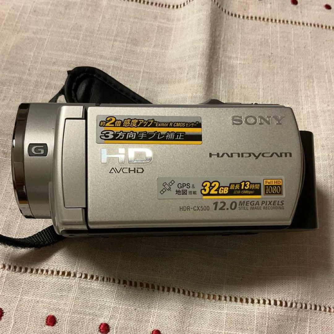 SONY HDR-CX500 ビデオカメラ 充電パック2個 ソフトケース付