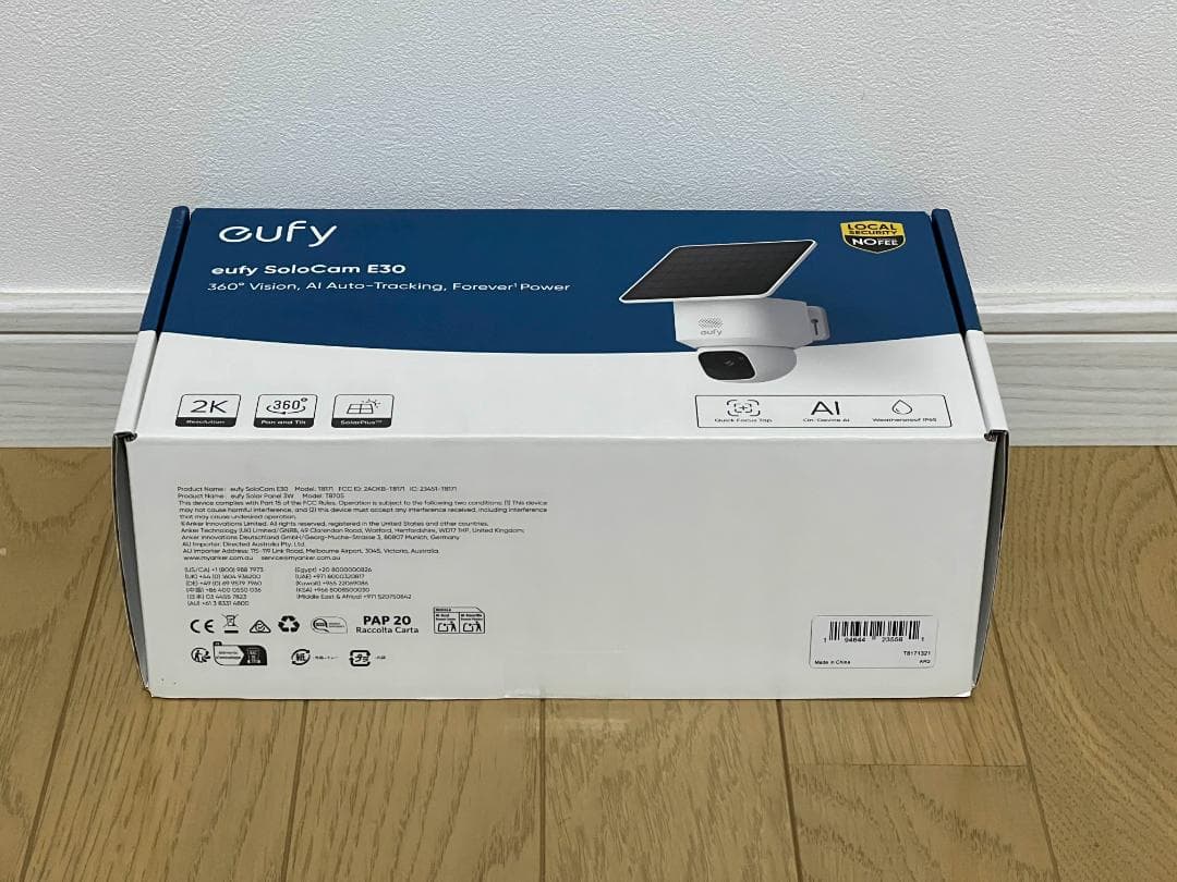 防犯カメラ Anker eufy SoloCam E30