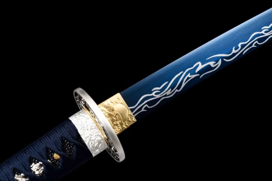 【冷炎武士刀】古兵器 刀装具 日本刀　模造刀 居合刀 武士道 鑑賞用 美術刀