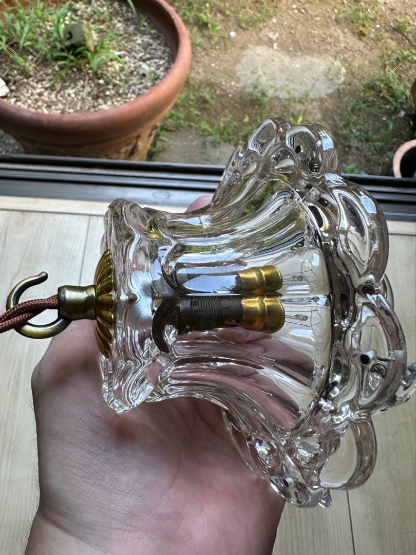 ＊ラスト1個＊ フランス アンティーク 大きな可愛いお花のミニシャンデリア＊