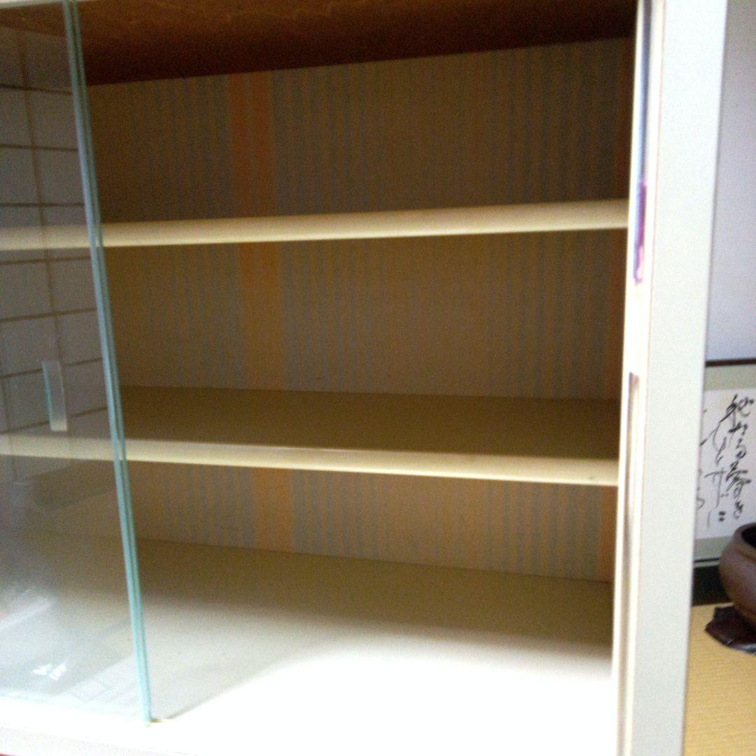 【昭和レトロ】ゴールデンウィークバーゲン　ミニ整理棚　ミニ食器棚　クリーム色