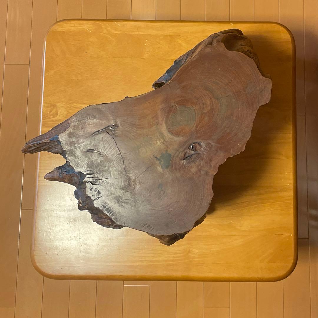 天然木 大型 花台 切り株 台座 飾り台　木工芸品