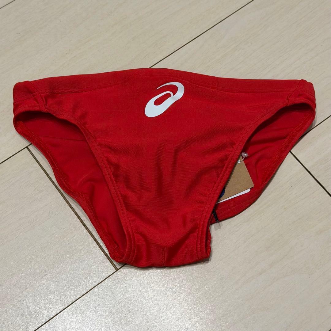 asics 競泳水着 赤 競パン