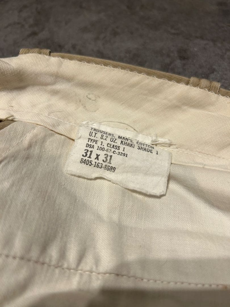 60s usarmyチノ w31相当 GRIPPERアルミ 米軍実物